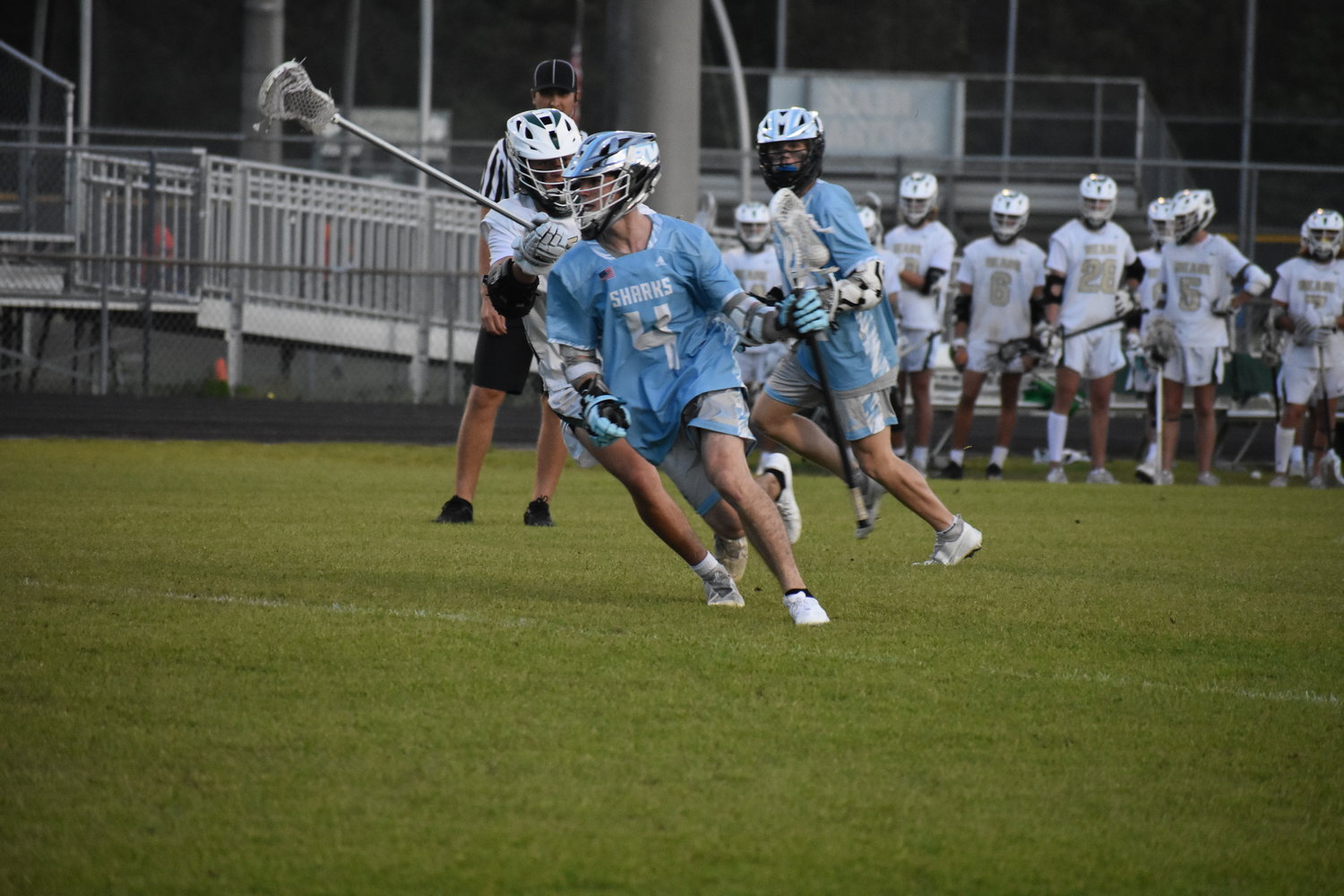 Corey Bloss and the Sharks will face the Winter Park Wildcats in the state semifinals May 5 in Naples.
